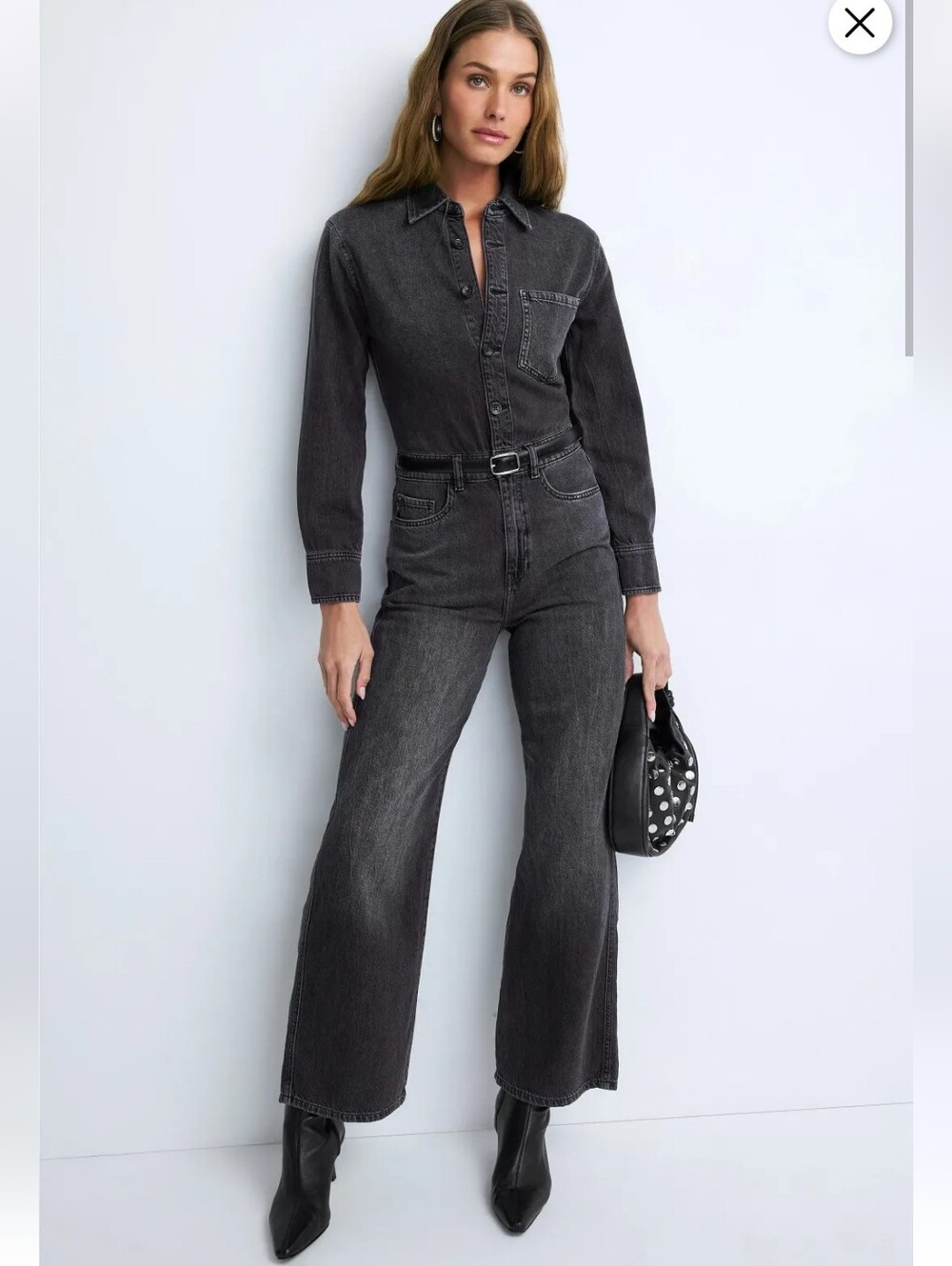 DL1961 INES DENIM JUMPSUIT SIZE M MSRP $279